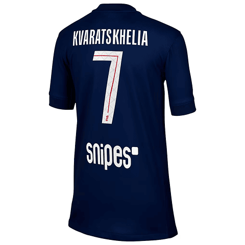 Criança - Camisola principal PSG 25/26 - Kvaratskhelia 7