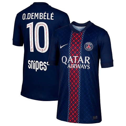 Criança - Camisola principal PSG 25/26 - O.Dembélé 10