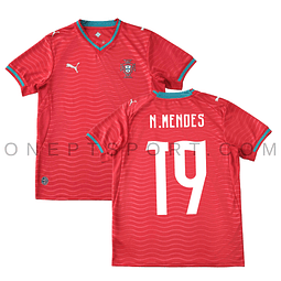 Criança - Camisola principal Portugal Mundial 2026 - N.Mendes 19