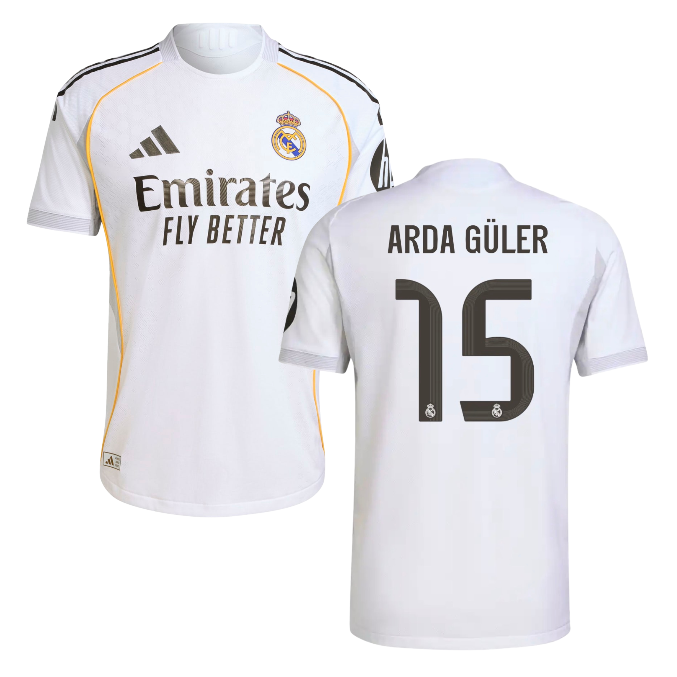 Camisola Principal Real Madrid 25/26 - Arda Güler 15 5
