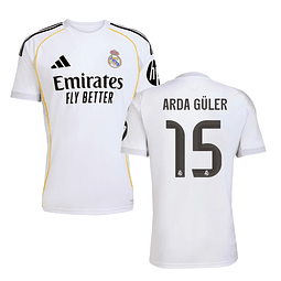 Camisola Principal Real Madrid 25/26 - Arda Güler 15