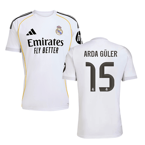 Camisola Principal Real Madrid 25/26 - Arda Güler 15