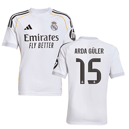 Criança - Camisola principal Real Madrid 25/26 - Arda Güler 15