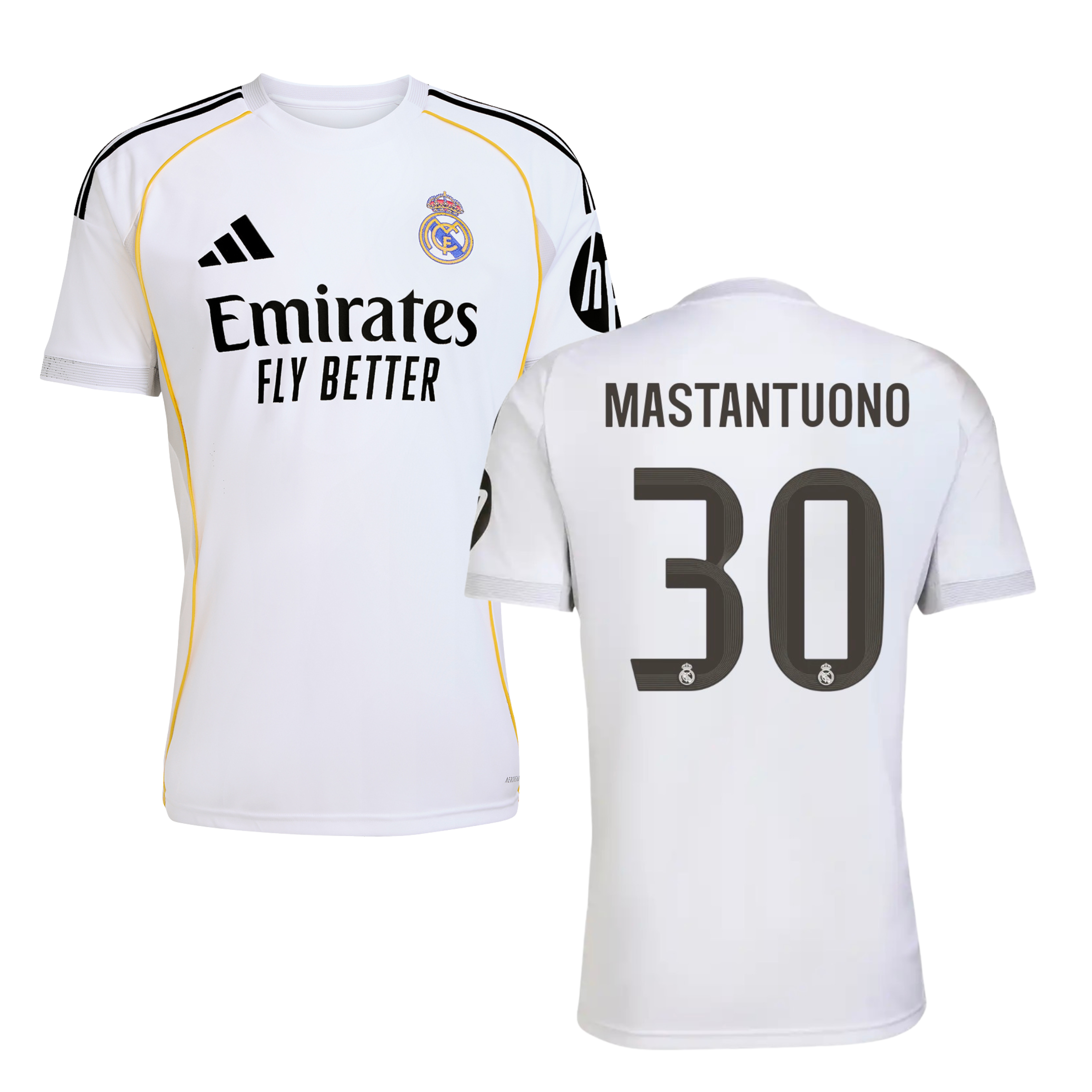 Camisola Principal Real Madrid 25/26 - Mastantuono 30 1