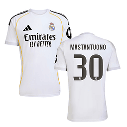 Camisola Principal Real Madrid 25/26 - Mastantuono 30