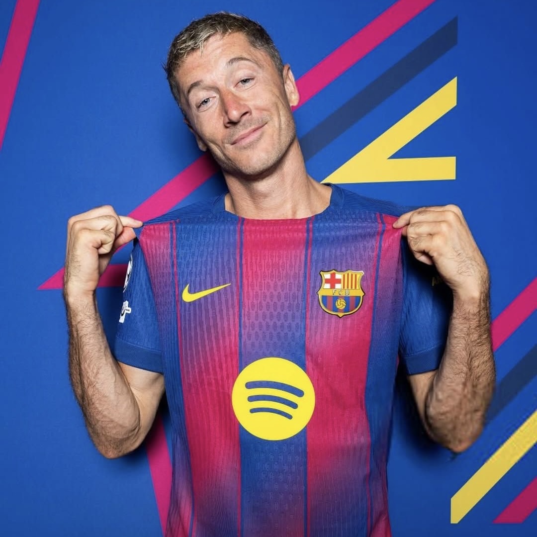 Camisola Principal Barcelona 25/26 - Lewandowski 9 4