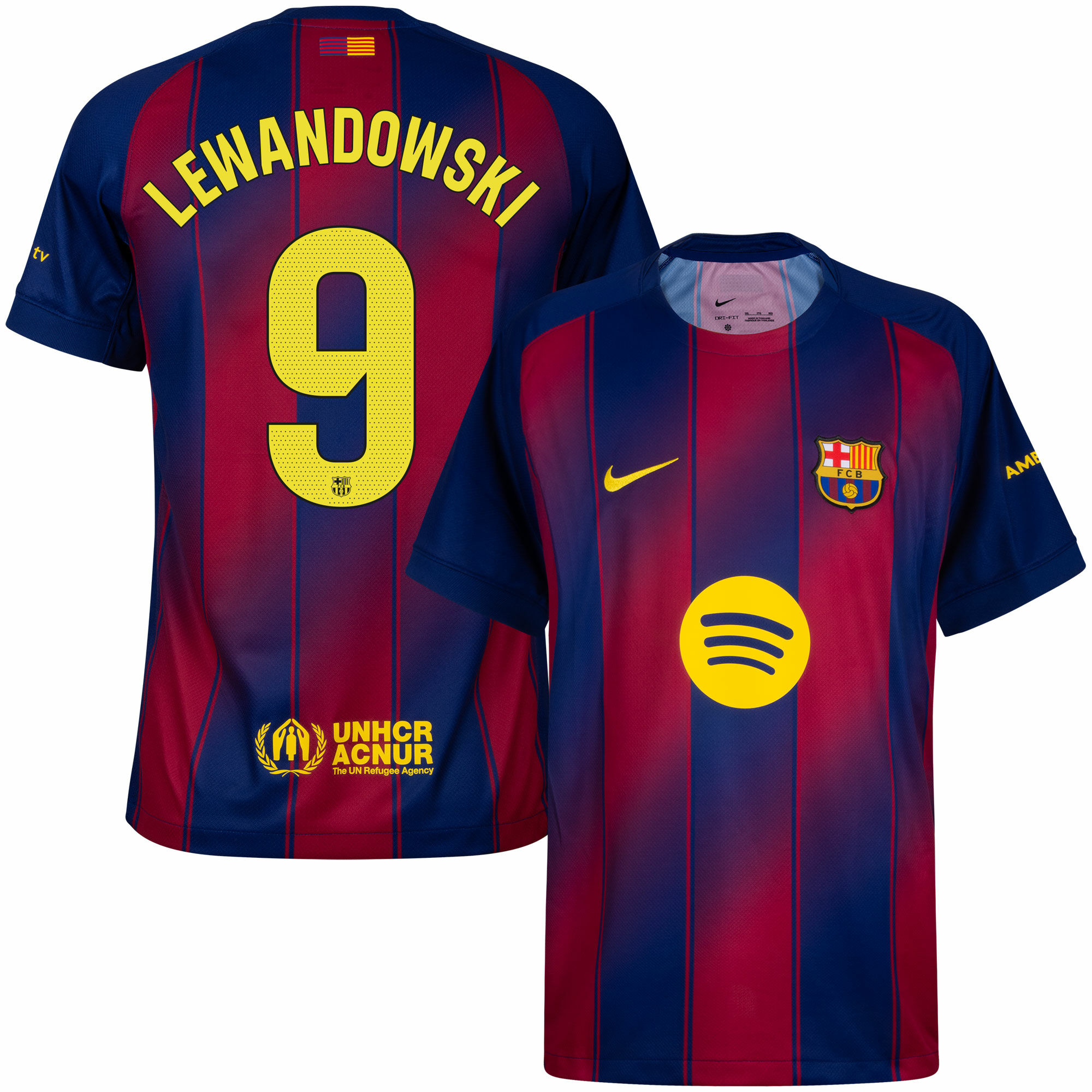 Camisola Principal Barcelona 25/26 - Lewandowski 9 1