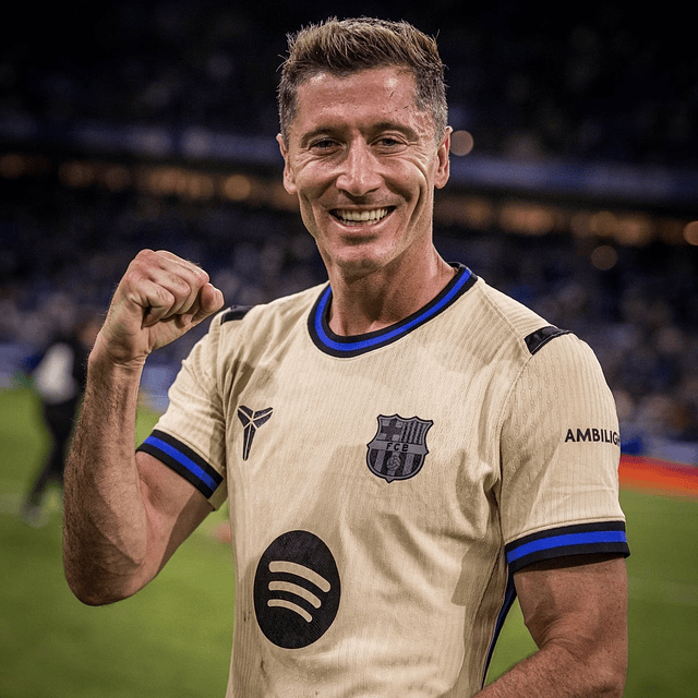 Camisola alternativa Barcelona 25/26 - Lewandowski 9