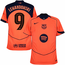 3ª Camisola Barcelona Total 90 25/26 - Lewandowski 9