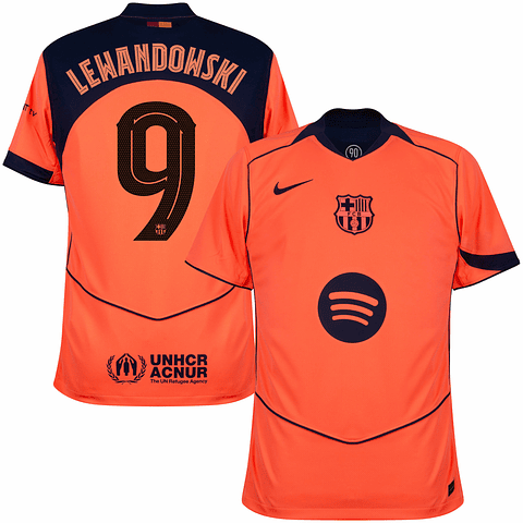 Criança - 3ª Camisola Barcelona Total 90 25/26 - Lewandowski 9
