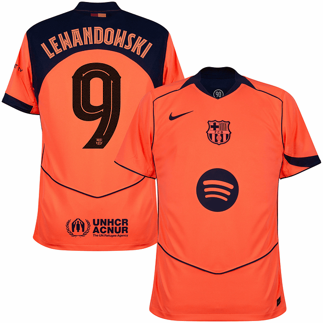 Criança - 3ª Camisola Barcelona Total 90 25/26 - Lewandowski 9