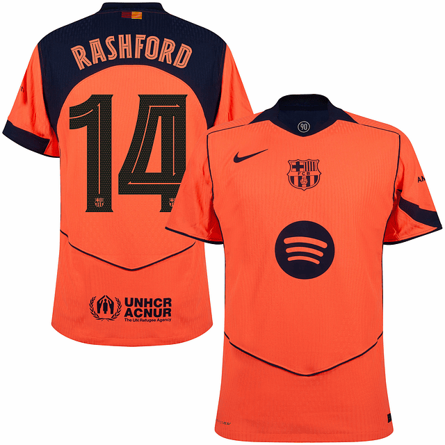 3ª Camisola Barcelona Total 90 25/26 - Rashford 14