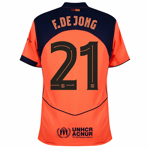 3ª Camisola Barcelona Total 90 25/26 - F.De Jong 21