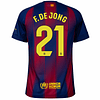 Criança - Camisola principal Barcelona 25/26 - F.De Jong 21