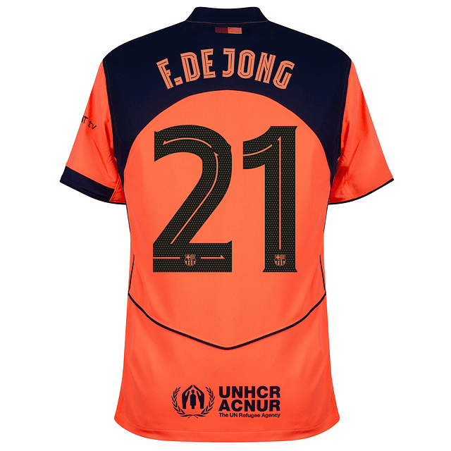 Criança - 3ª Camisola Barcelona Total 90 25/26 - F.De Jong 21