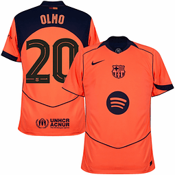 3ª Camisola Barcelona Total 90 25/26 - Olmo 20