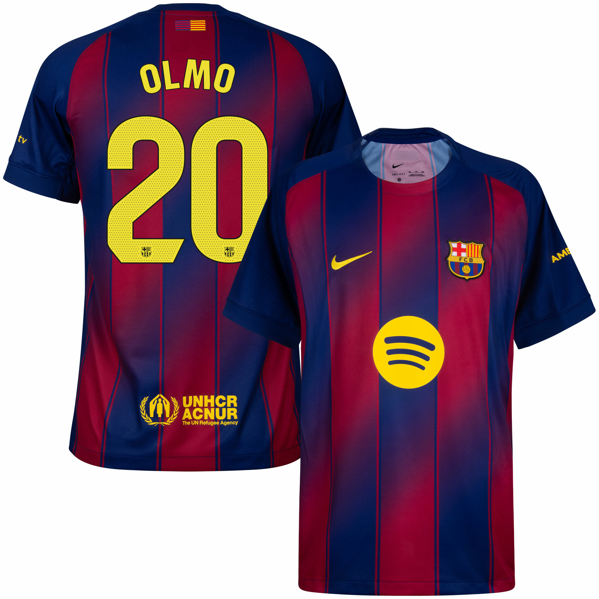 Criança - Camisola principal Barcelona 25/26 - Olmo 20 1