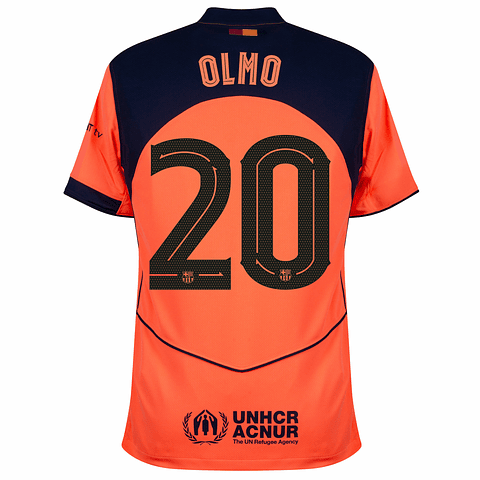 Criança - 3ª Camisola Barcelona Total 90 25/26 - Olmo 20