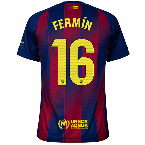 Criança - Camisola principal Barcelona 25/26 - Fermín 16