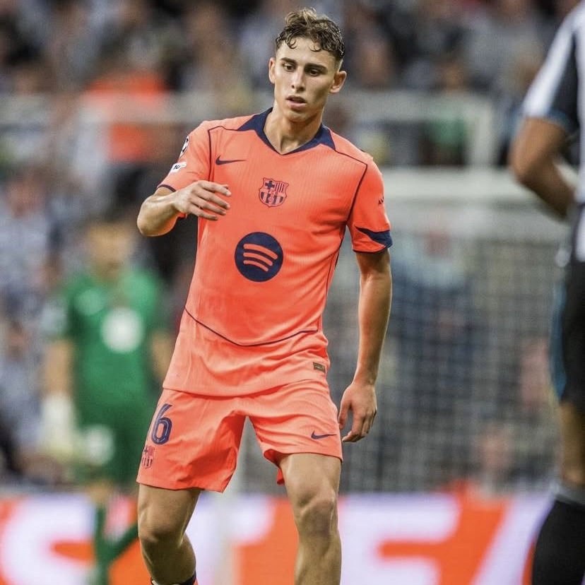 Criança - 3ª Camisola Barcelona Total 90 25/26 - Fermín 16 4