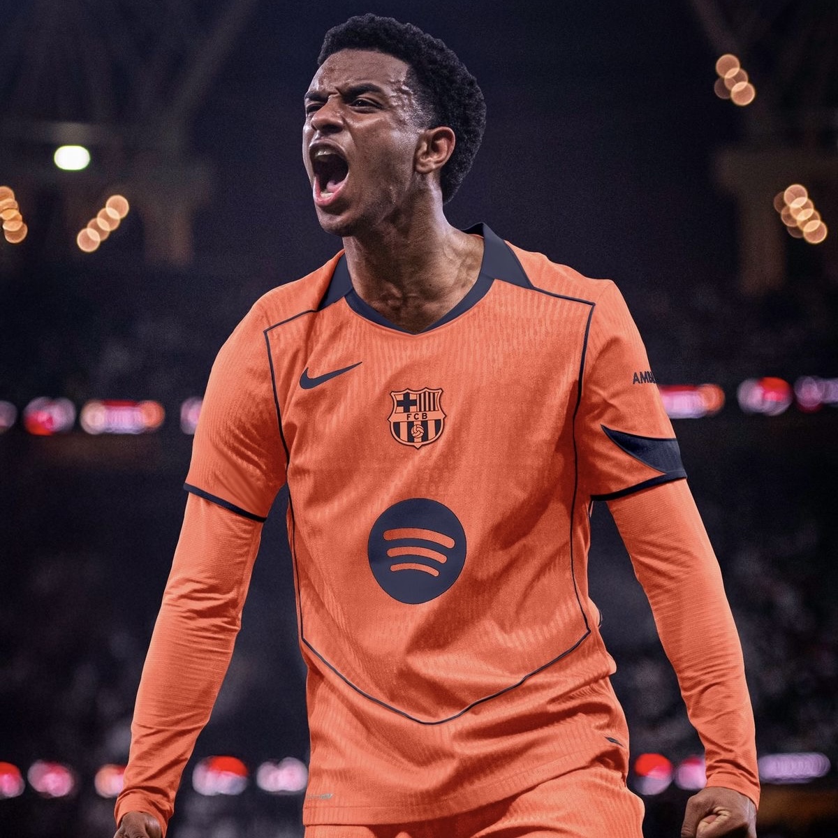 Criança - 3ª Camisola Barcelona Total 90 25/26 - Balde 3 4