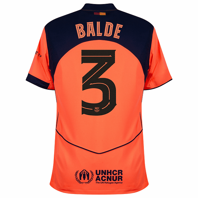 Criança - 3ª Camisola Barcelona Total 90 25/26 - Balde 3