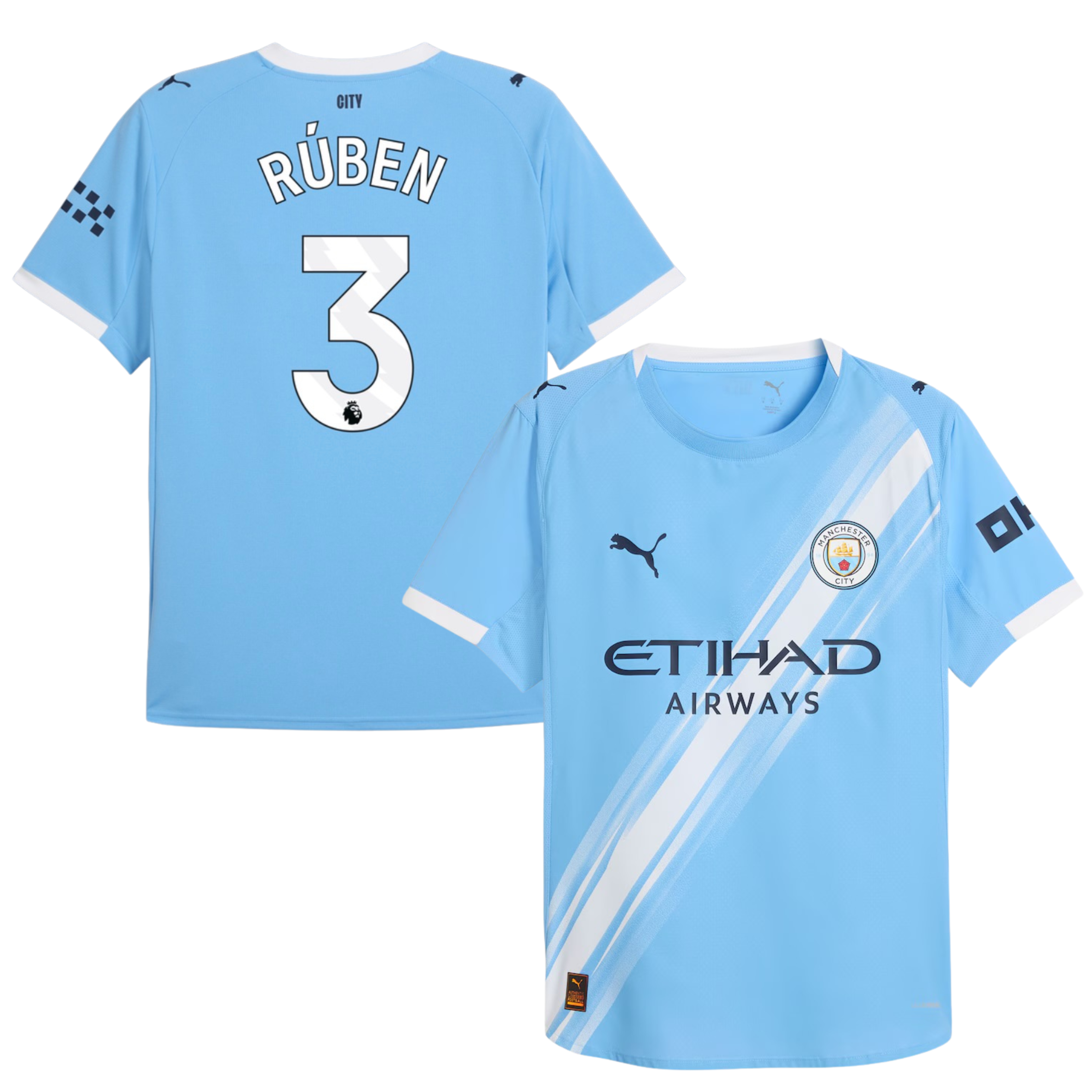 Camisola Principal Man City 25/26 - Rúben 3 5