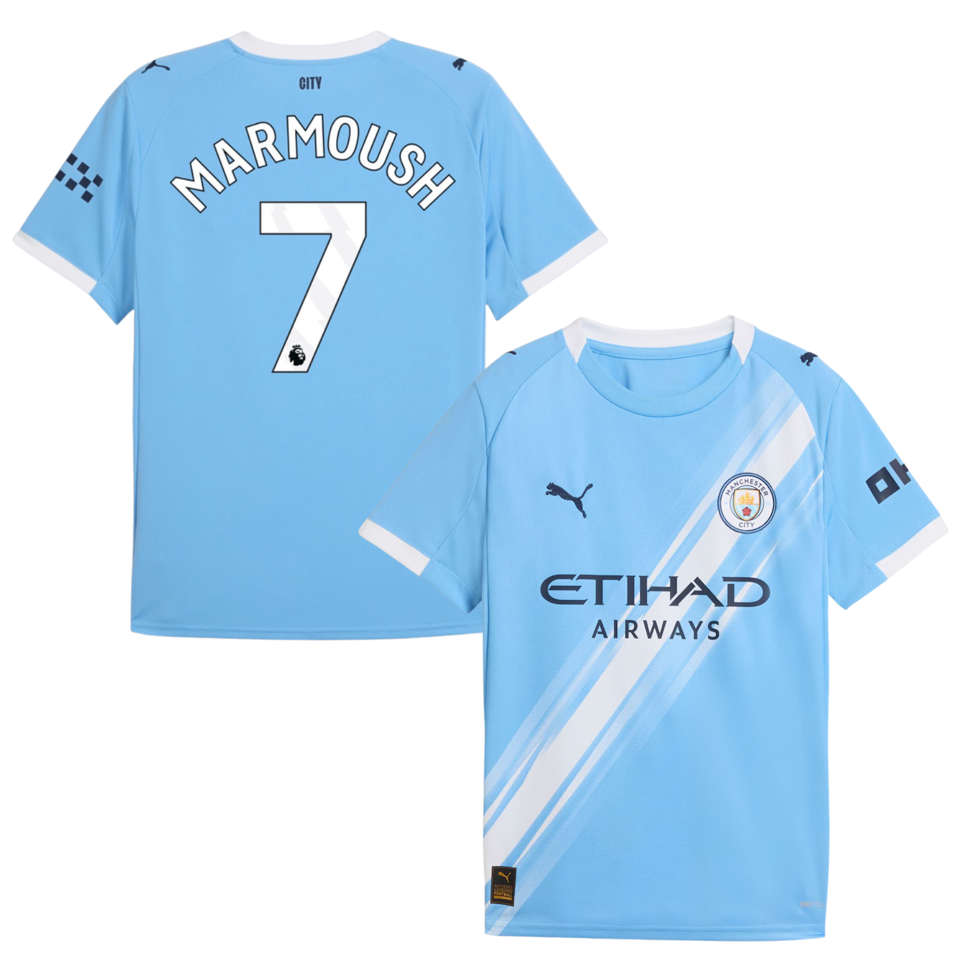 Criança - Camisola principal Man City 25/26 - Marmoush 7 1