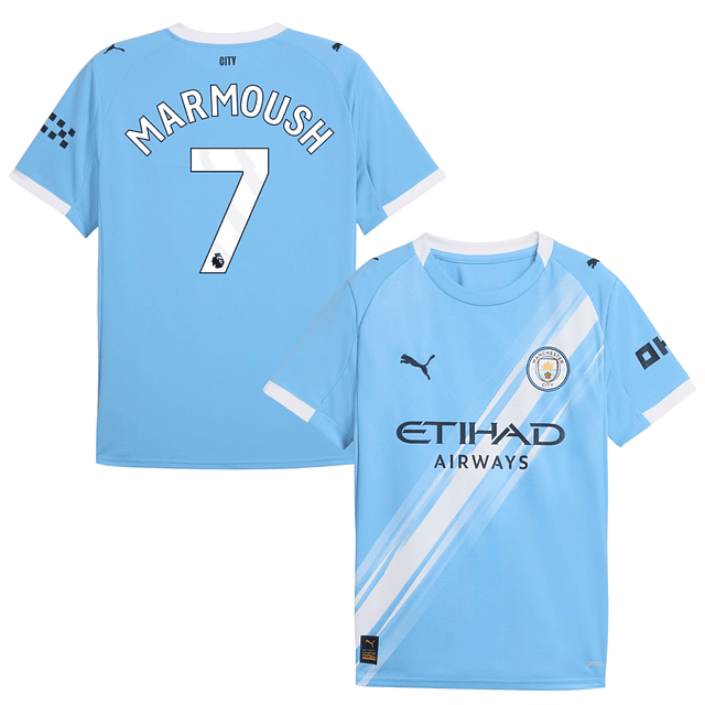 Criança - Camisola principal Man City 25/26 - Marmoush 7