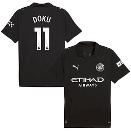 Camisola alternativa Man City 25/26 - Doku 11