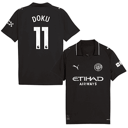 Criança - Camisola alternativa Man City 25/26 - Doku 11