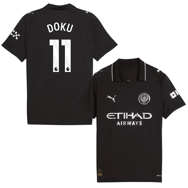 Criança - Camisola alternativa Man City 25/26 - Doku 11