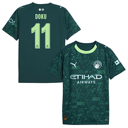 Criança - Camisola Man City EA Sports 25/26 - Doku 11