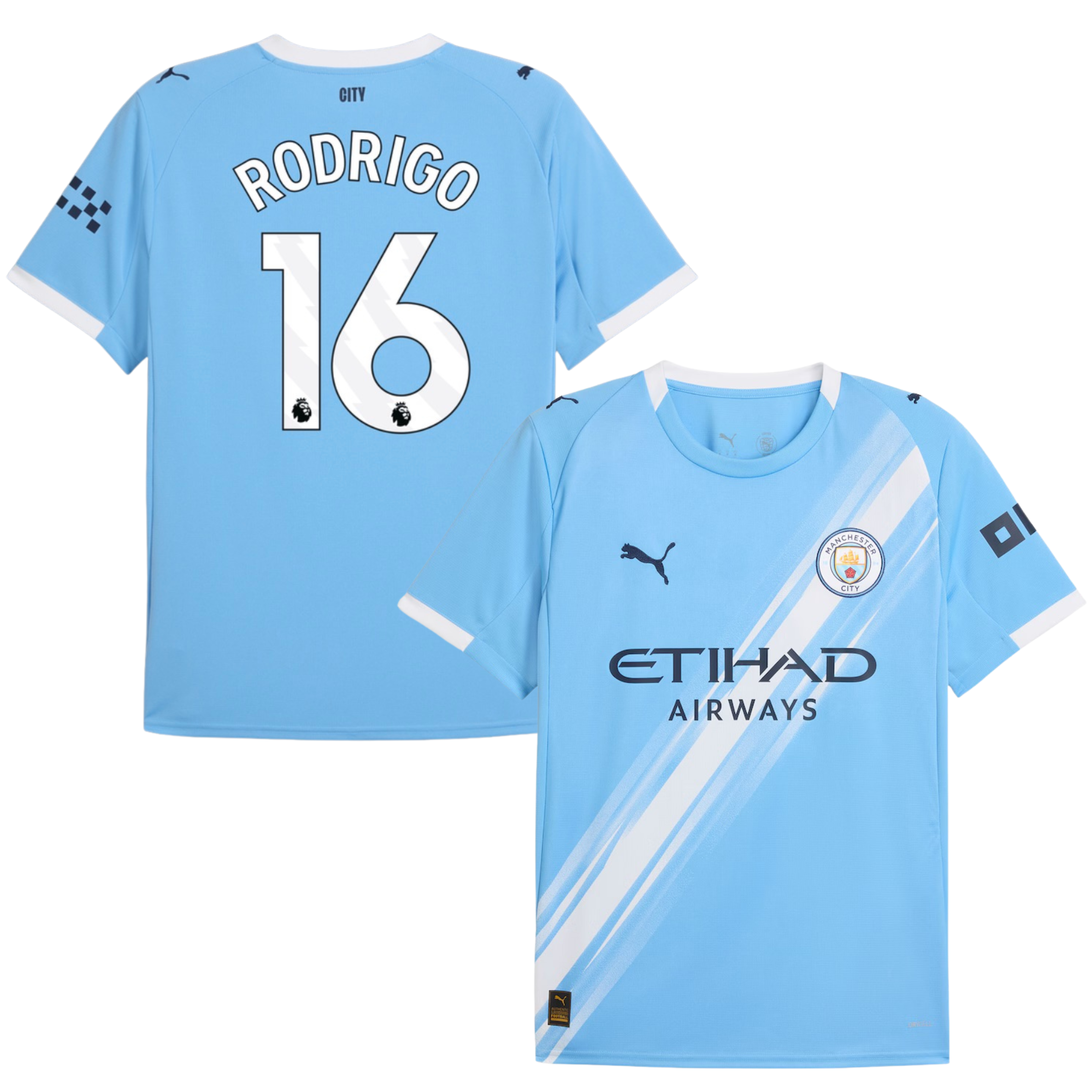 Camisola Principal Man City 25/26 - Rodrigo 16 1