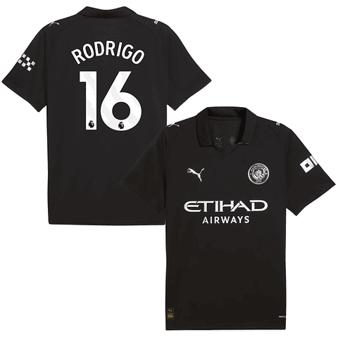 Camisola alternativa Man City 25/26 - Rodrigo 16