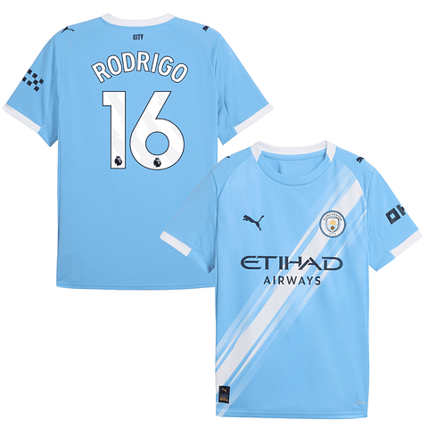 Criança - Camisola principal Man City 25/26 - Rodrigo 16