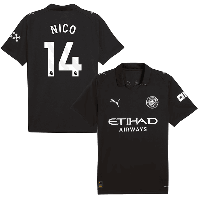 Camisola alternativa Man City 25/26 - Nico 14