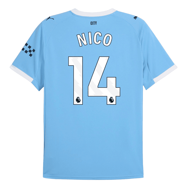 Criança - Camisola principal Man City 25/26 - Nico 14