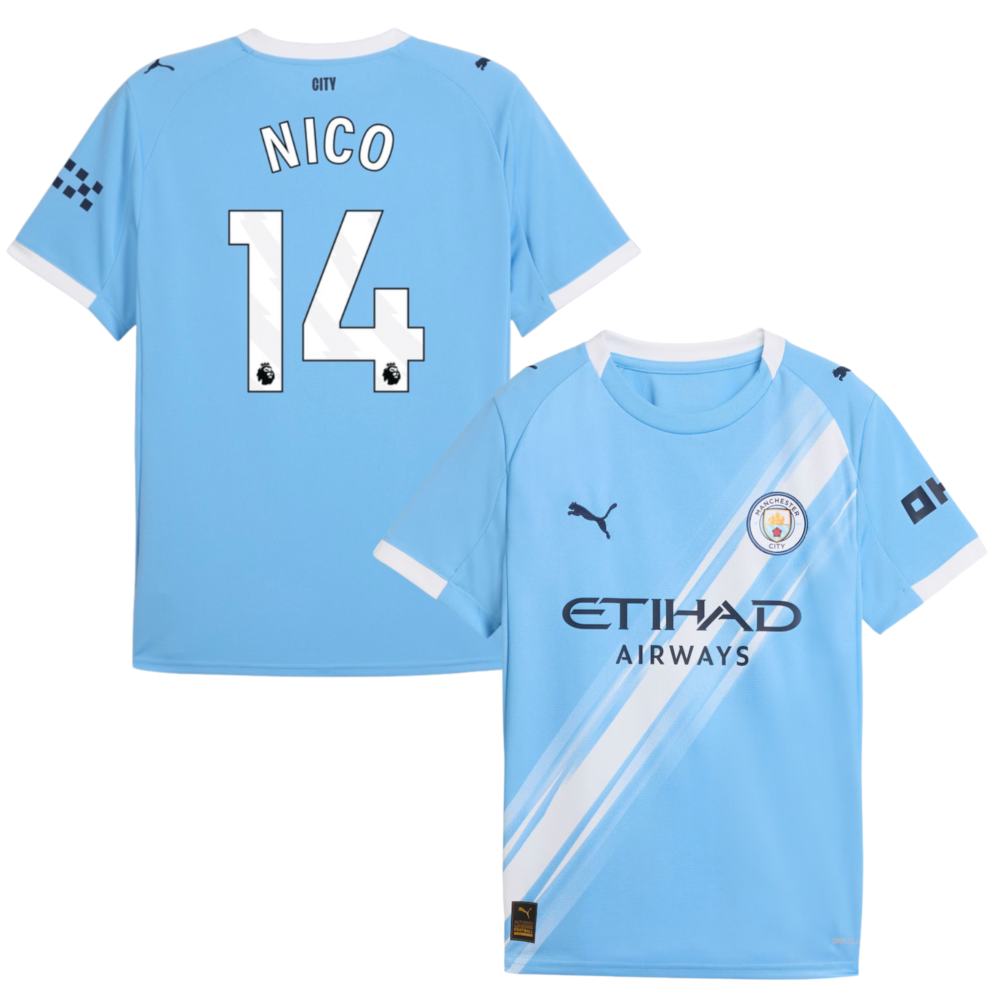 Criança - Camisola principal Man City 25/26 - Nico 14 1