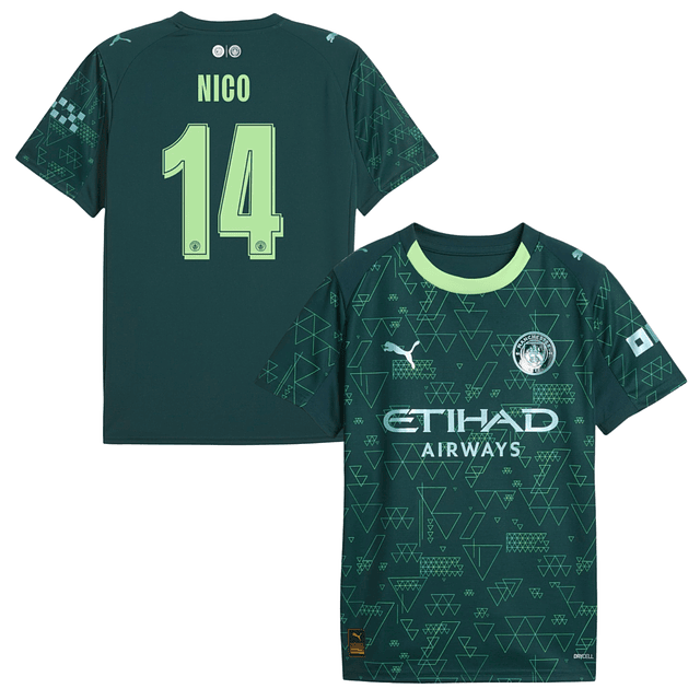 Criança - Camisola Man City EA Sports 25/26 - Nico 14