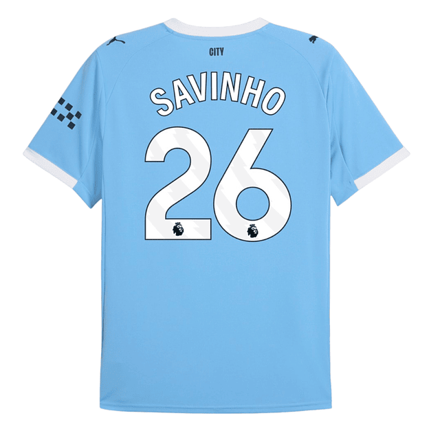 Criança - Camisola principal Man City 25/26 - Savinho 26