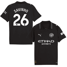 Criança - Camisola alternativa Man City 25/26 - Savinho 26