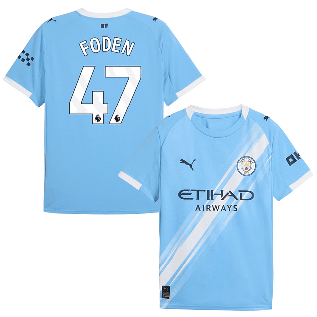 Criança - Camisola principal Man City 25/26 - Foden 47