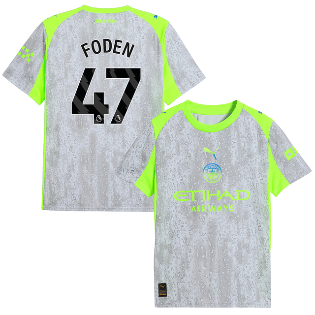 Criança - 3ª Camisola Man City 25/26 - Foden 47