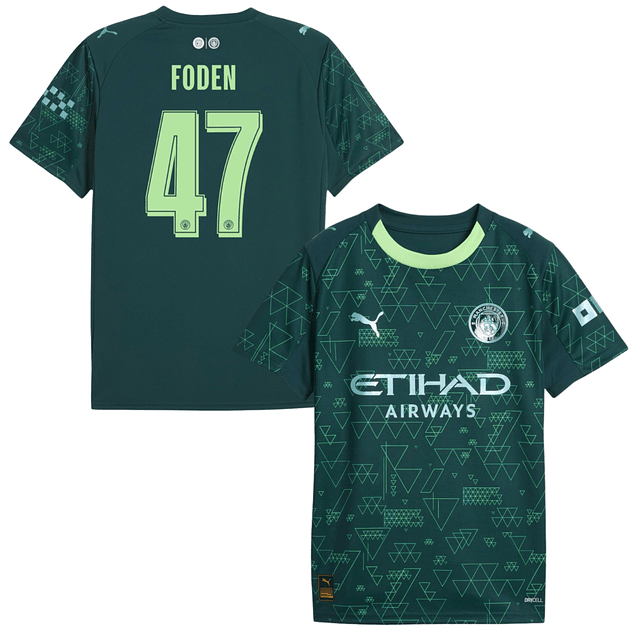 Criança - Camisola Man City EA Sports 25/26 - Foden 47