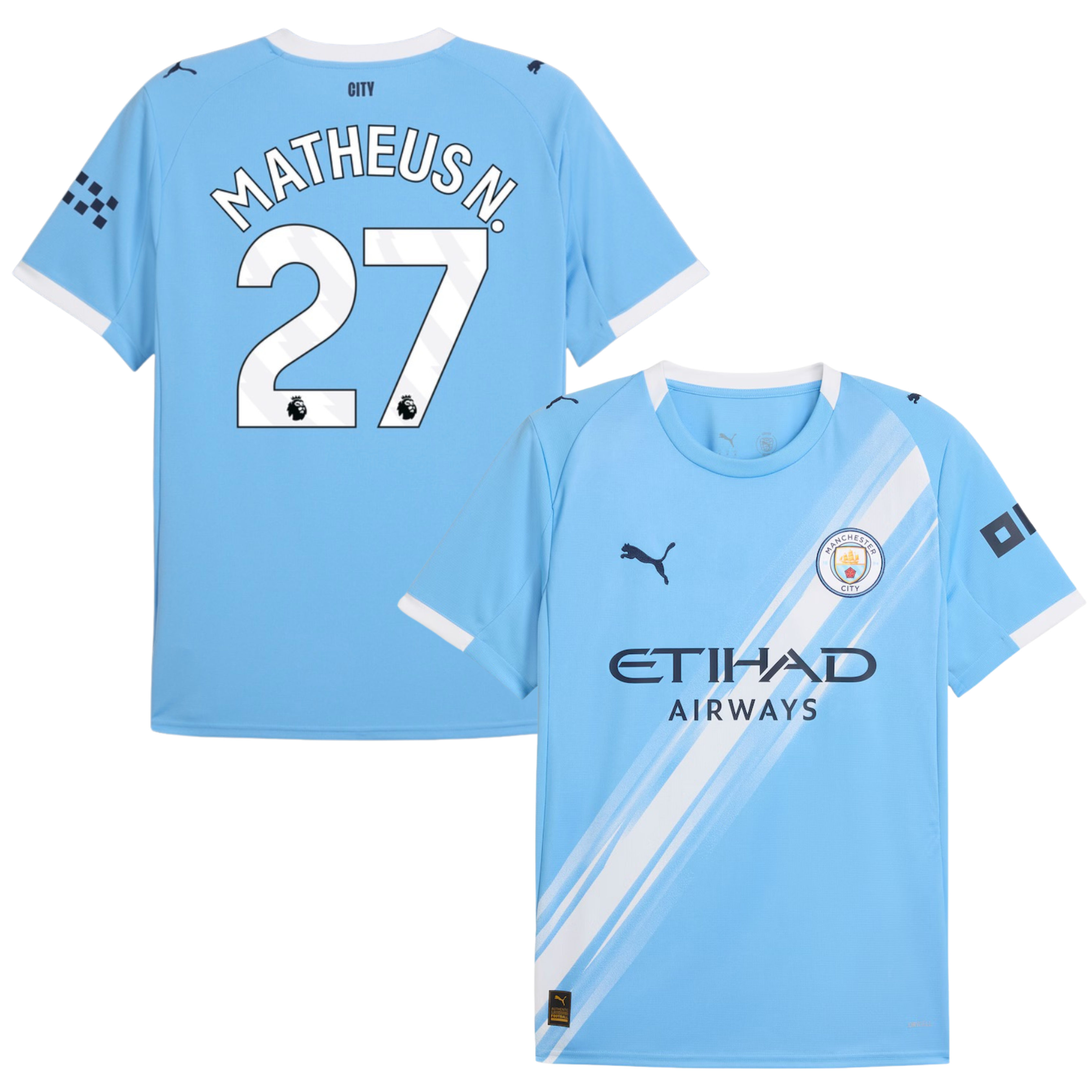 Camisola Principal Man City 25/26 - Matheus N. 27 1