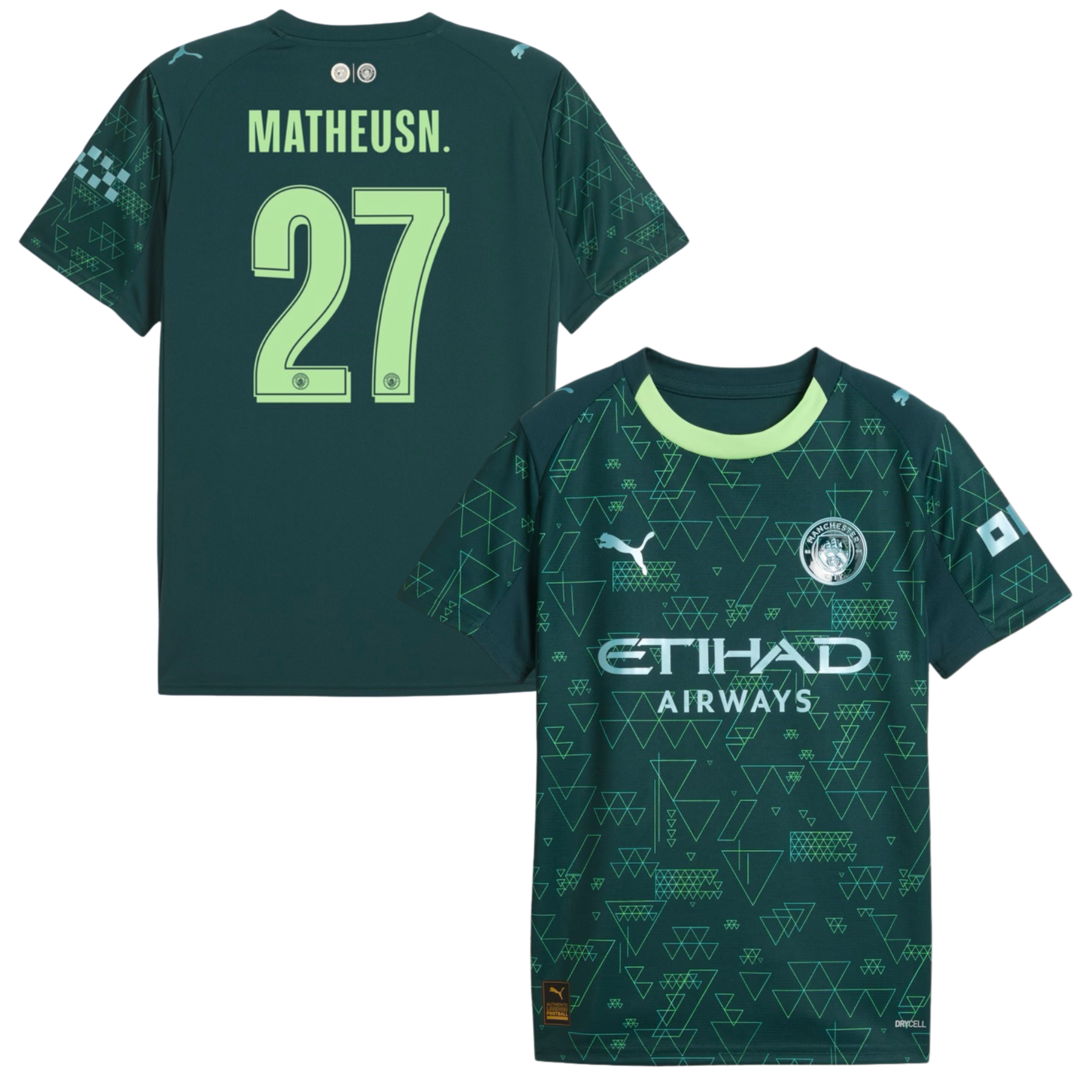 Criança - Camisola Man City EA Sports 25/26 - Matheus N. 27 1