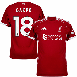 Camisola principal Liverpool 25/26 - Gakpo 18 