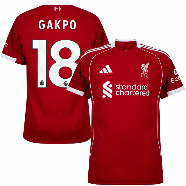 Camisola principal Liverpool 25/26 - Gakpo 18 