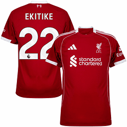 Criança - Camisola principal Liverpool 25/26 - Ekitike 22